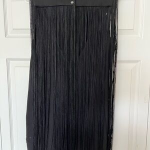 Black fringe dress